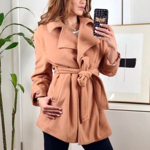 LAST 1️⃣ | CATCH FEELINGS Felt Coat - CAMEL